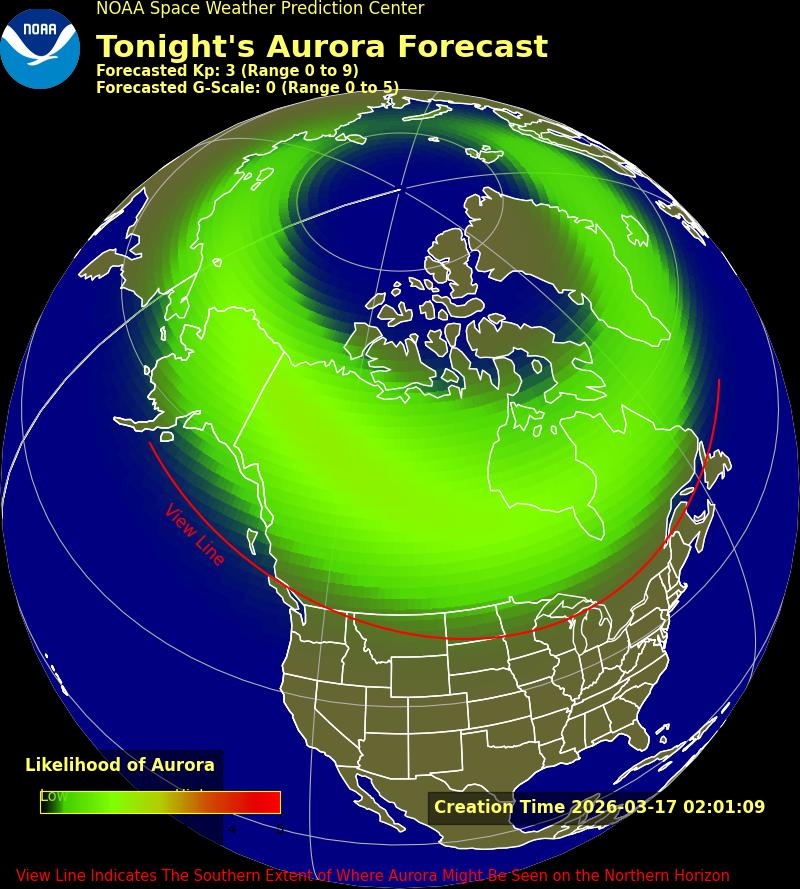 Aurora Forecast: When and Where to See the Northern Lights Tonight